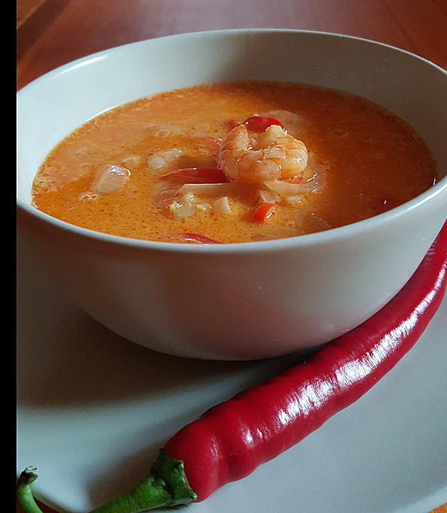 Garnelen Kokos Curry Suppe Indisch — Rezepte Suchen