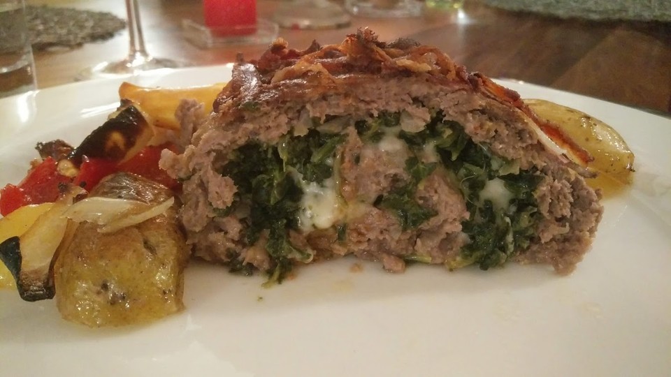 Hackbraten-Roulade mit Spinat von Sivi | Chefkoch.de