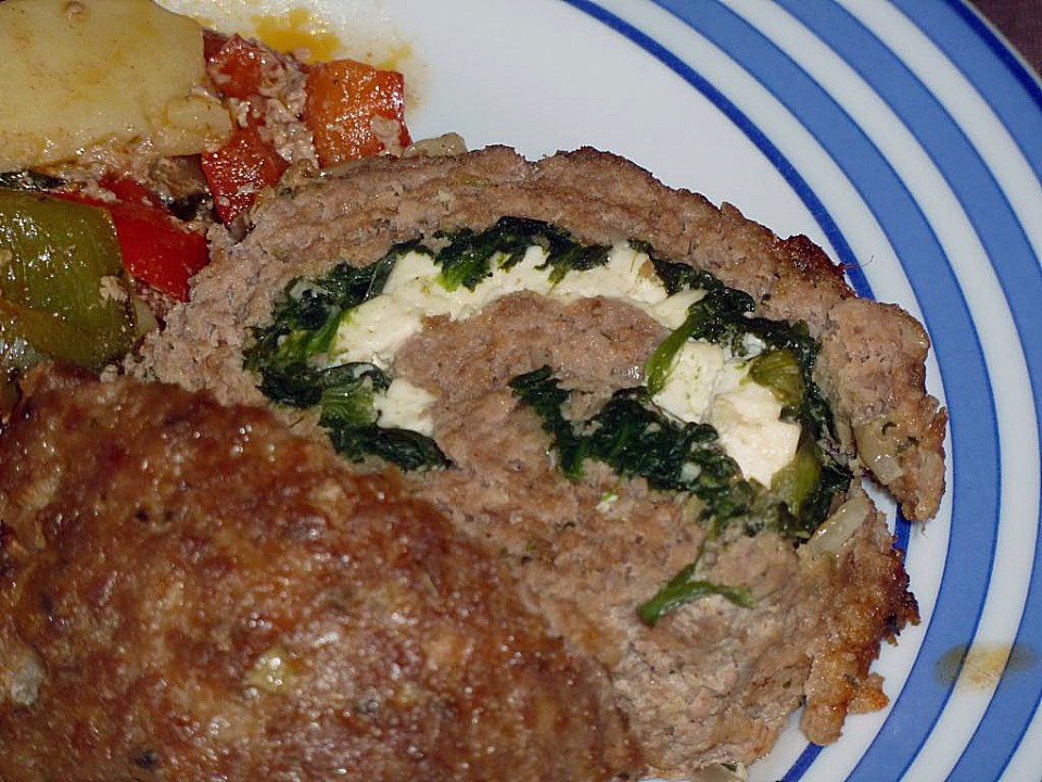 Hackbraten-Roulade mit Spinat von Sivi | Chefkoch.de