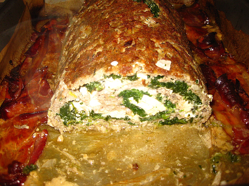 Hackbraten-Roulade mit Spinat von Sivi | Chefkoch.de