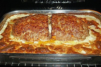 Hackbraten mit Kartoffeln in Sahne 7