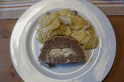 Hackbraten mit Kartoffeln in Sahne 57