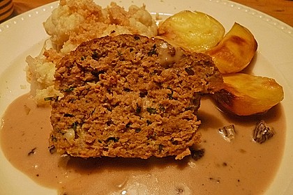 Hackbraten mit Kartoffeln in Sahne 29
