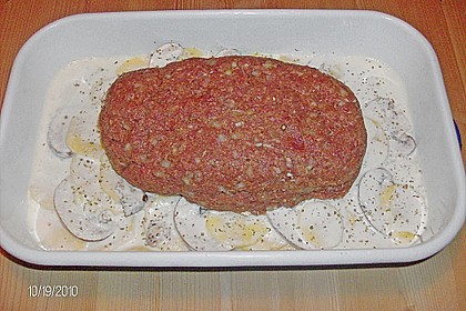 Hackbraten mit Kartoffeln in Sahne 40