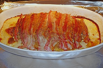 Hackbraten mit Kartoffeln in Sahne 16