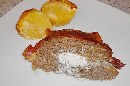 Hackbraten mit Kartoffeln in Sahne 18