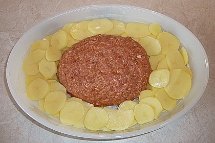 Hackbraten mit Kartoffeln in Sahne 25