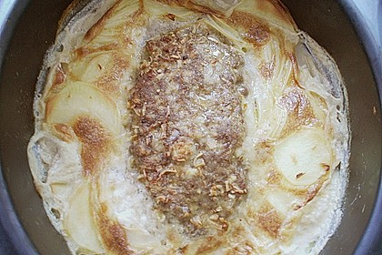 Hackbraten mit Kartoffeln in Sahne 55