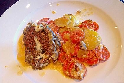 Hackbraten mit Kartoffeln in Sahne 43