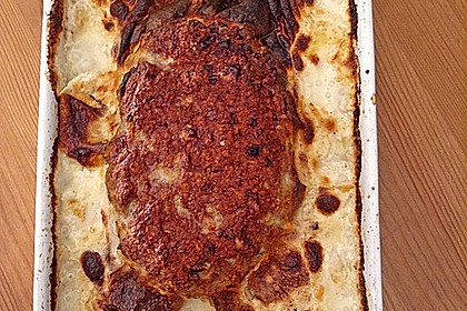 Hackbraten mit Kartoffeln in Sahne 59