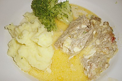 Hackbraten mit Kartoffeln in Sahne 47