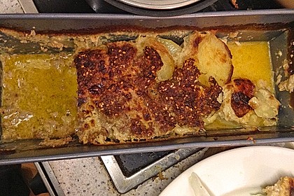 Hackbraten mit Kartoffeln in Sahne 65