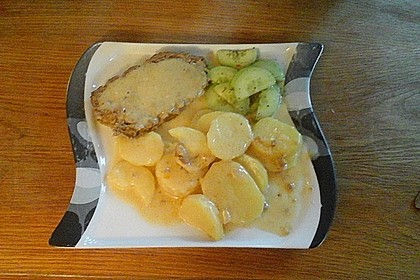 Hackbraten mit Kartoffeln in Sahne 41