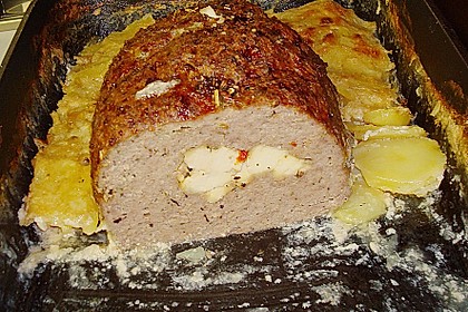 Hackbraten mit Kartoffeln in Sahne 17