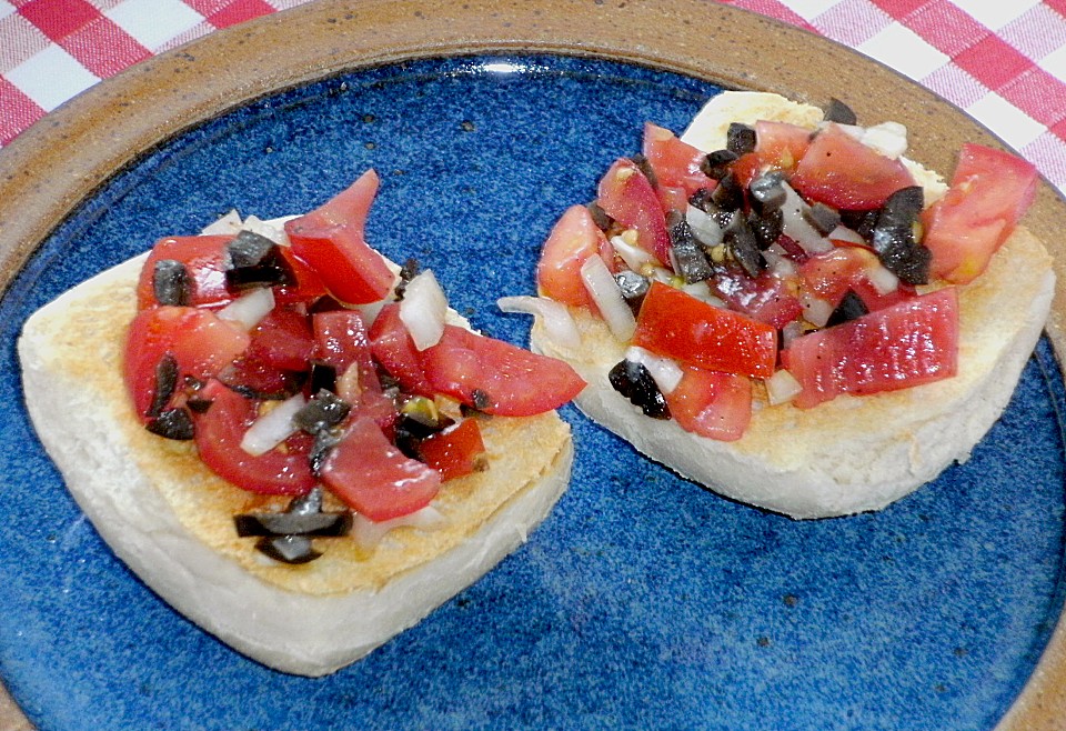 Tomaten - Oliven - Bruschetta von princesssparkle | Chefkoch.de