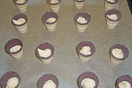 Kleine Kuchen im Waffelbecher 379