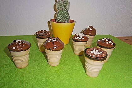 Kleine Kuchen im Waffelbecher 337