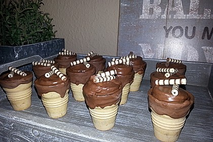 Kleine Kuchen im Waffelbecher 36