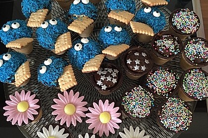 Kleine Kuchen im Waffelbecher 67