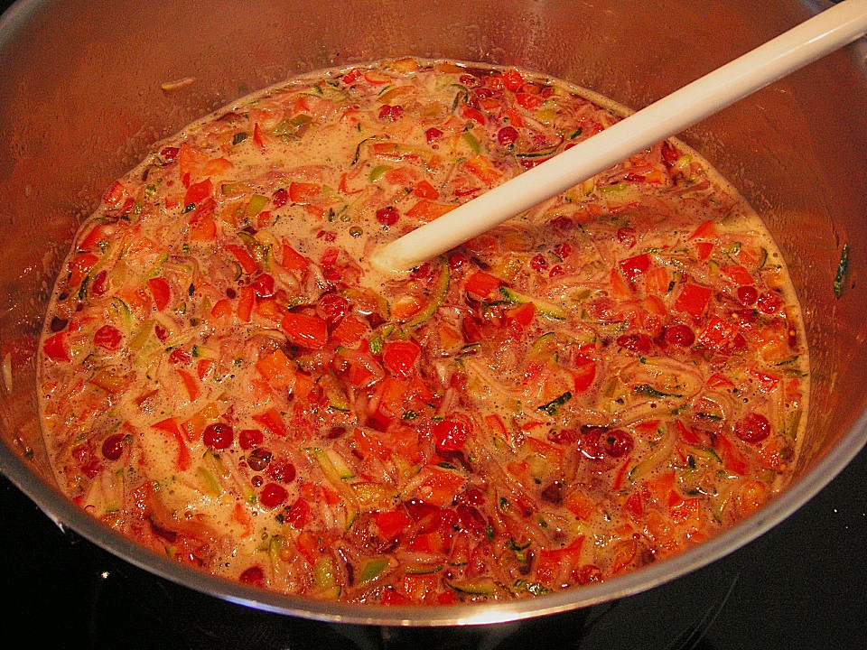 Paprika - Zucchini - Johannisbeer - Chutney von Friesin | Chefkoch.de