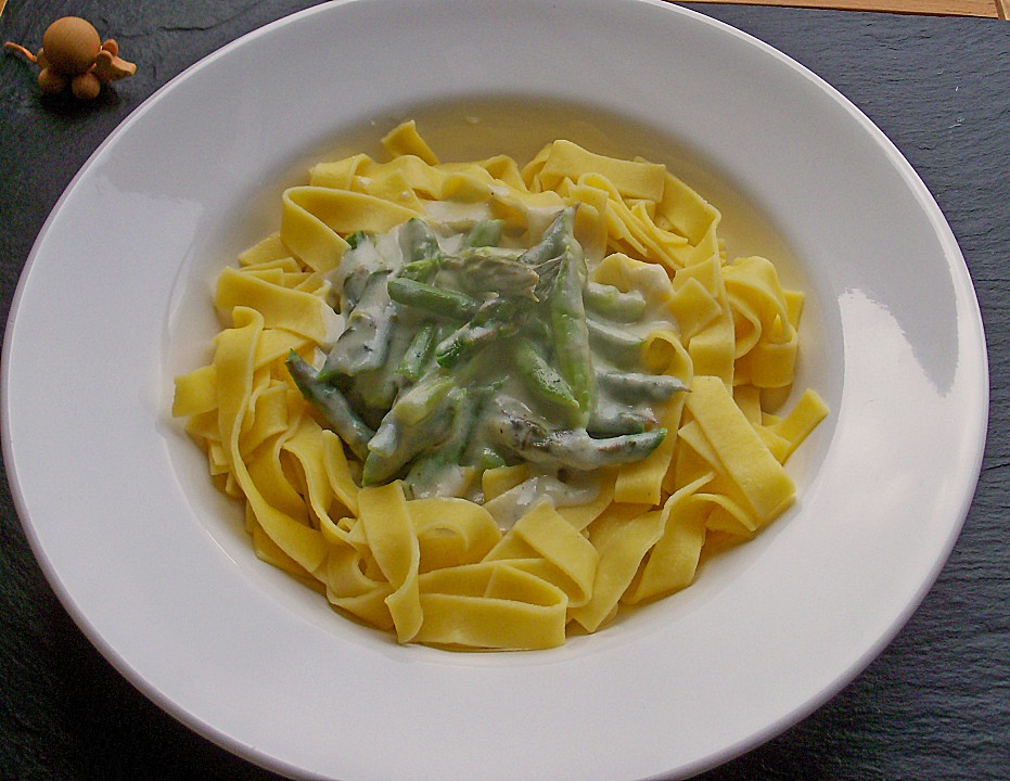 Nudeln in Gorgonzola - Spargel - Creme von Jennifair | Chefkoch.de