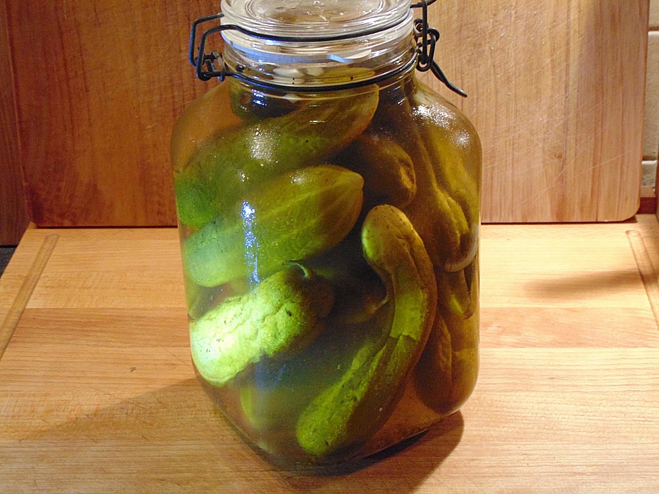 Rezept Für Gewürzgurken Einlegen Im Steintopf