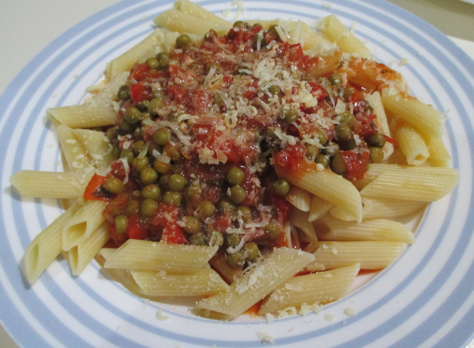 Nudeln mit Gemüse - Tomaten - Sauce von elanda | Chefkoch.de
