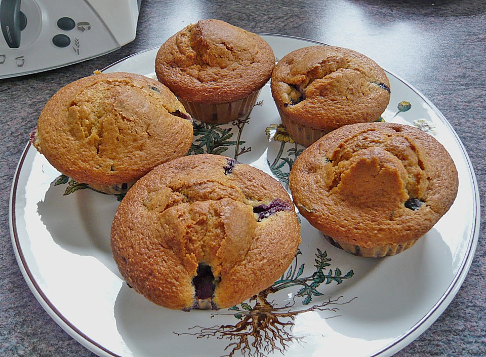 Muffins mit Blaubeeren von In_England | Chefkoch.de