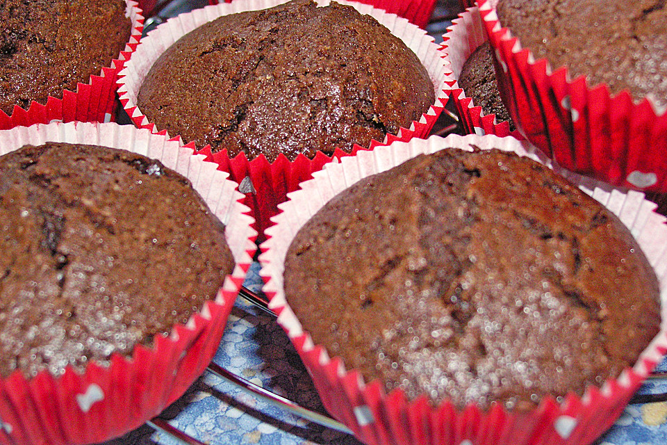 Muffins mit Schokolade und Rum - Rosinen von In_England | Chefkoch.de