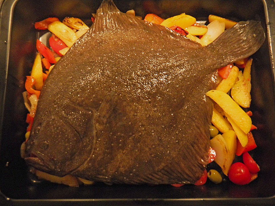 Steinbutt aus dem Rohr mit mediterranem Gemüse von Sil1 | Chefkoch.de Steinbutt aus dem Rohr mit mediterranem Gemüse von Sil1 | Chefkoch.de