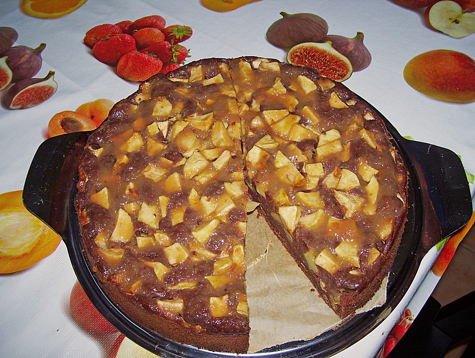 Schoko - Apfel - Kuchen vom Blech von MeiLing | Chefkoch.de