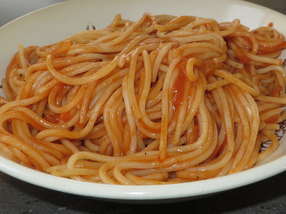 Spaghetti mit italienischer Tomatensauce von guanoapes | Chefkoch.de