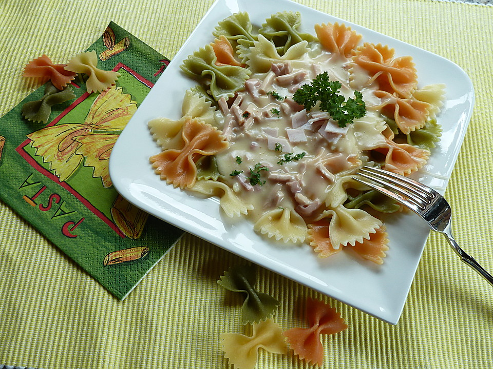 Spaghetti mit Schinken - Sahne - Soße von Jockelchen | Chefkoch.de