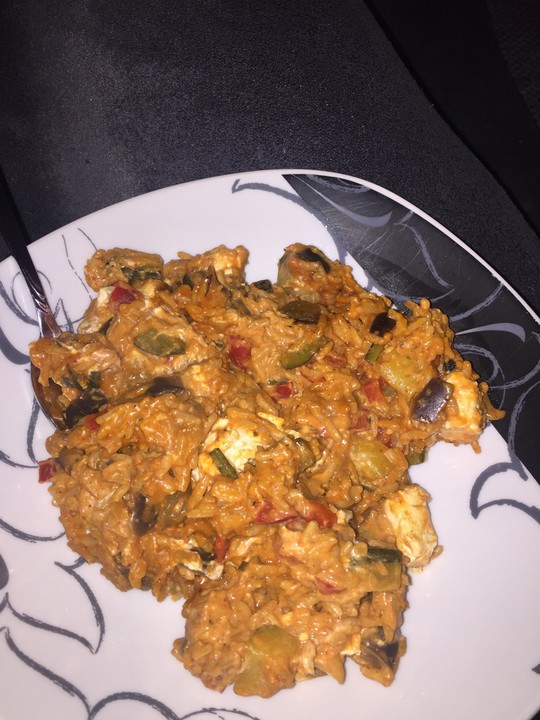 Mediterrane Zucchini - Reis - Pfanne mit Feta von CookingJulie ...