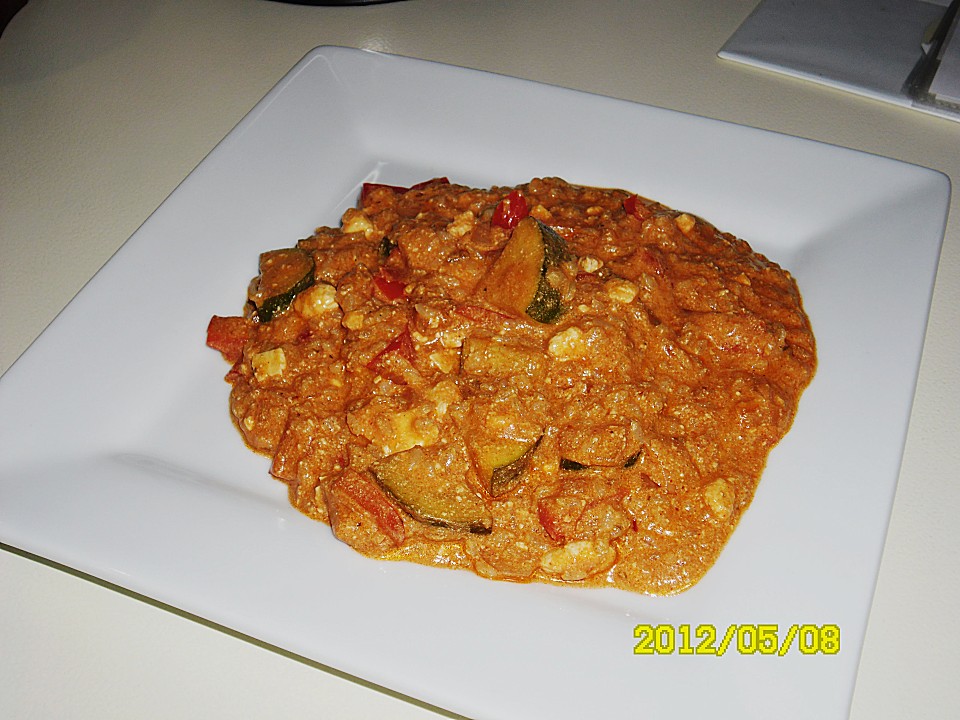 Mediterrane Zucchini - Reis - Pfanne mit Feta von CookingJulie ...