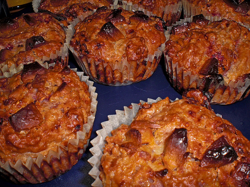 Muffins mit Himbeeren und weißer Schokolade von cremehase Chefkoch.de