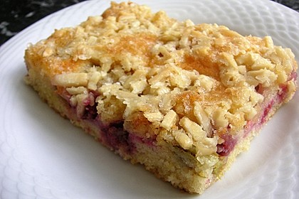 Wandelbarer Blechkuchen mit Butter - Mandelkruste 1