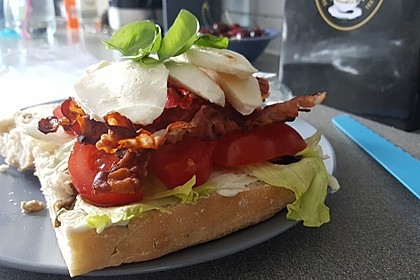 Caprese Bacon Ciabatta Sandwich 20