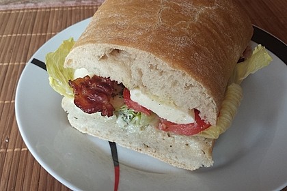 Caprese Bacon Ciabatta Sandwich