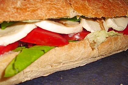 Caprese Bacon Ciabatta Sandwich 12