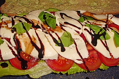 Caprese Bacon Ciabatta Sandwich 6