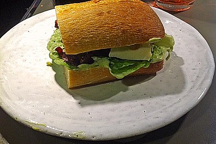 Caprese Bacon Ciabatta Sandwich 8