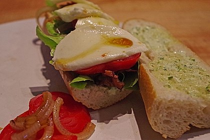 Caprese Bacon Ciabatta Sandwich 3