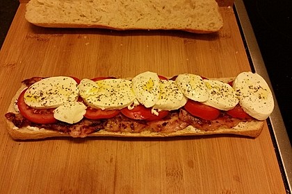 Caprese Bacon Ciabatta Sandwich 19