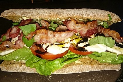 Caprese Bacon Ciabatta Sandwich 18