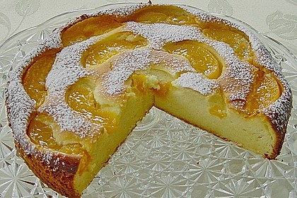 Quarkkuchen mit Pfirsich 1