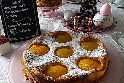Quarkkuchen mit Pfirsich 2