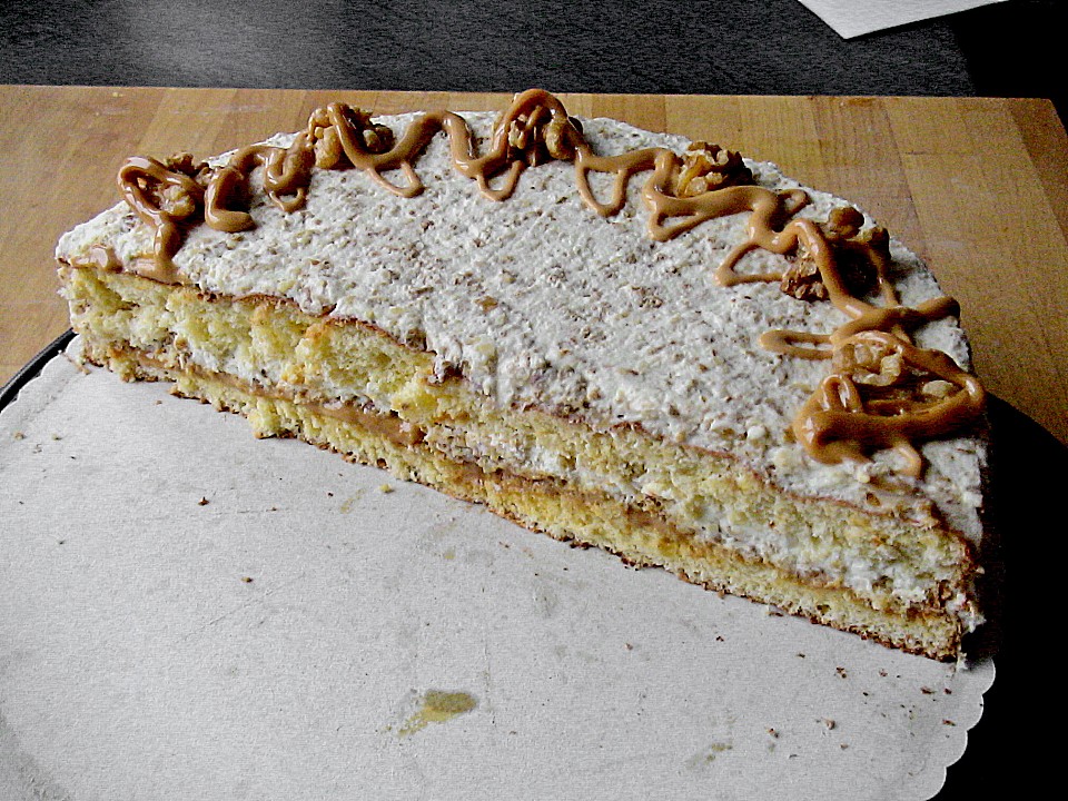 Walnuss - Karamell - Torte von utelr | Chefkoch.de