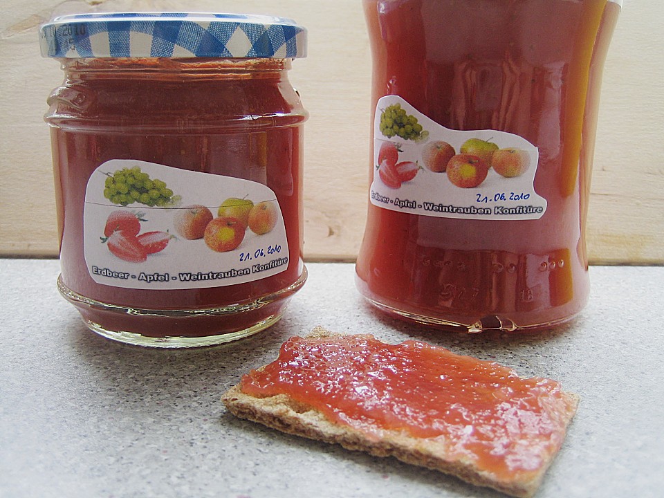 Erdbeer - Apfel - Weintrauben Konfitüre von mira7 | Chefkoch.de