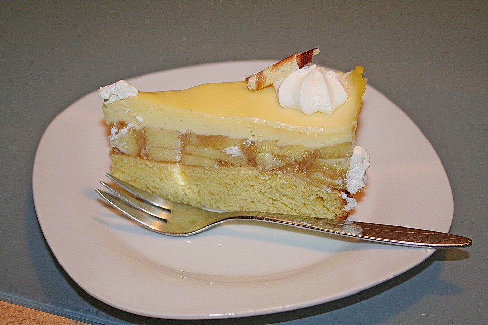 Apfeltorte mit Pudding - Eierlikör - Guss von Christine_R | Chefkoch.de